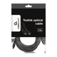 Audio Cable Cablexpert CC-OPT-7.5M, Toslink - Toslink, 7,5m, Black 4