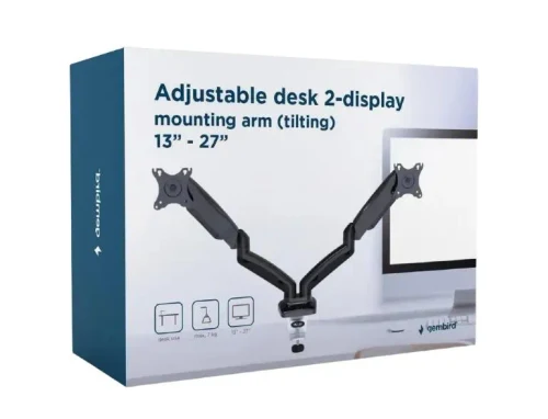 Monitor Mount Gembird MA-DA2-05, Black