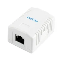 Socket for wall mounting Cablexpert NCAC-1F5E-01, White