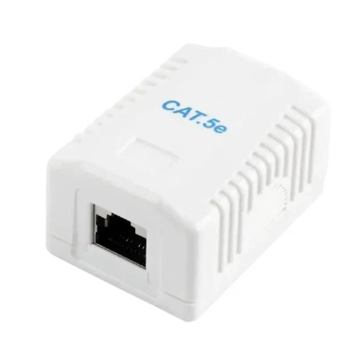 Socket for wall mounting Cablexpert NCAC-1F5E-01, White