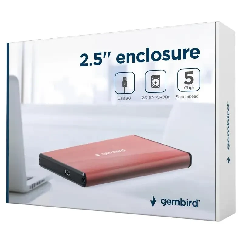 External Case Gembird EE2-U3S-3-P, Pink (EE2-U3S-3-P) 2