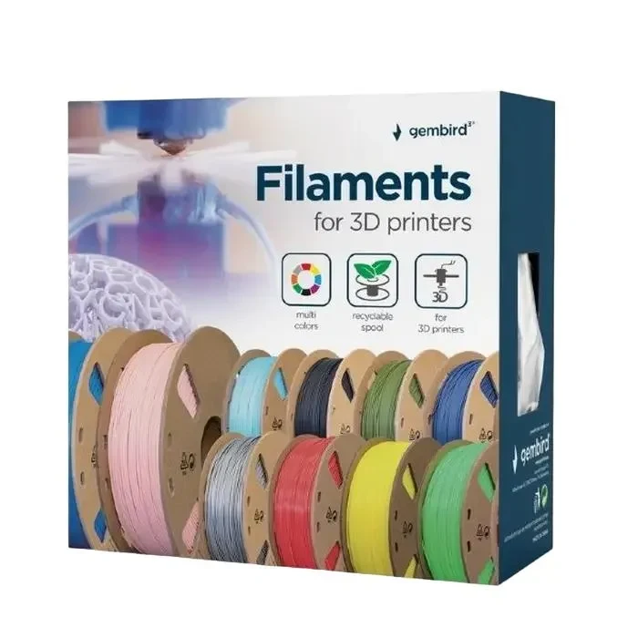 Filament for 3D printer Gembird 3DP-PETG1.75-01-NAT, PETG, Transparent, 1.75 mm, 1 kg 2