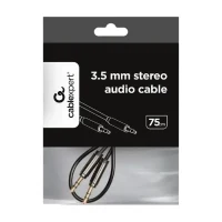 Audio Adapter Cablexpert CCAP-444-0.75M, 3.5mm 3-pin (M) - 3.5mm 3-pin (M), 0,75m, Black