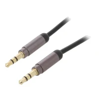 Audio Adapter Cablexpert CCAP-444-0.75M, 3.5mm 3-pin (M) - 3.5mm 3-pin (M), 0,75m, Black 2