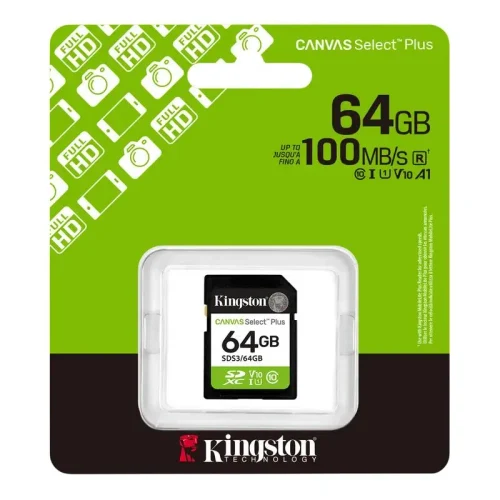 Memory Card Kingston Canvas Select Plus, 64GB (SDS3/64GB)