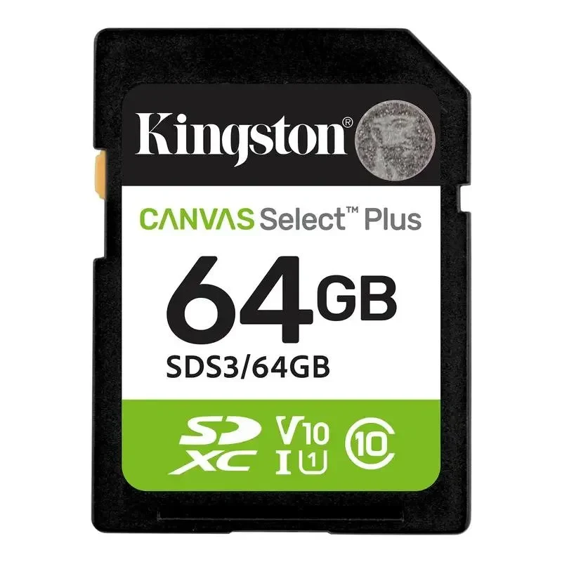 Memory Card Kingston Canvas Select Plus, 64GB (SDS3/64GB) 3