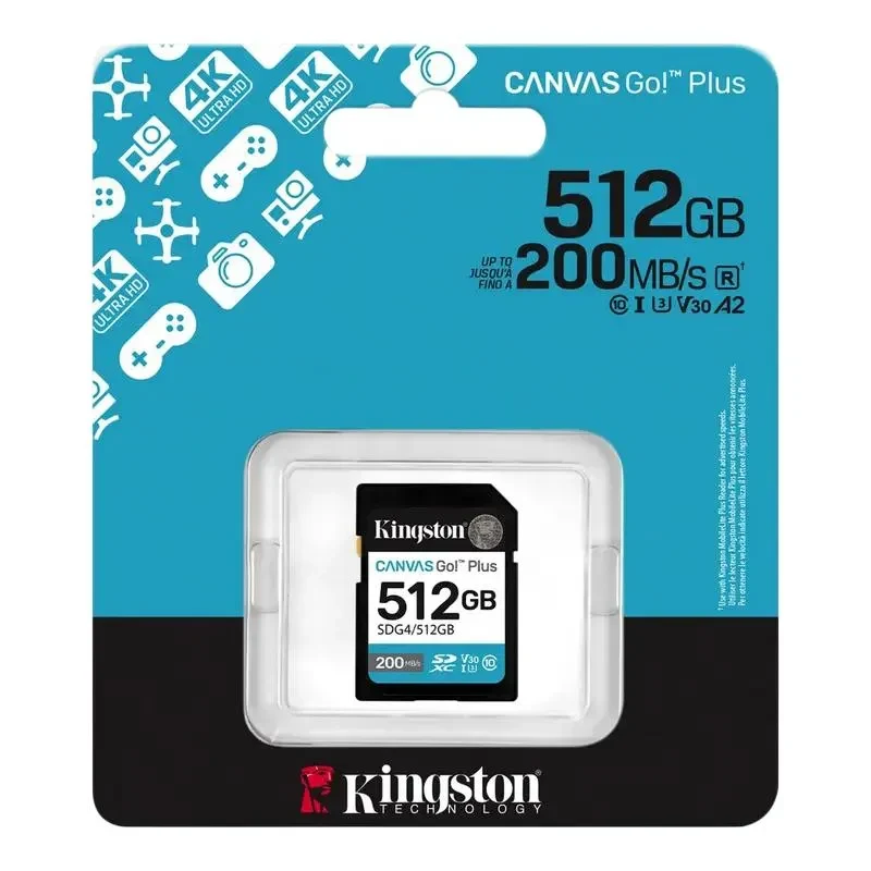Memory Card Kingston Canvas Go! Plus, 512GB (SDG4/512GB) 3