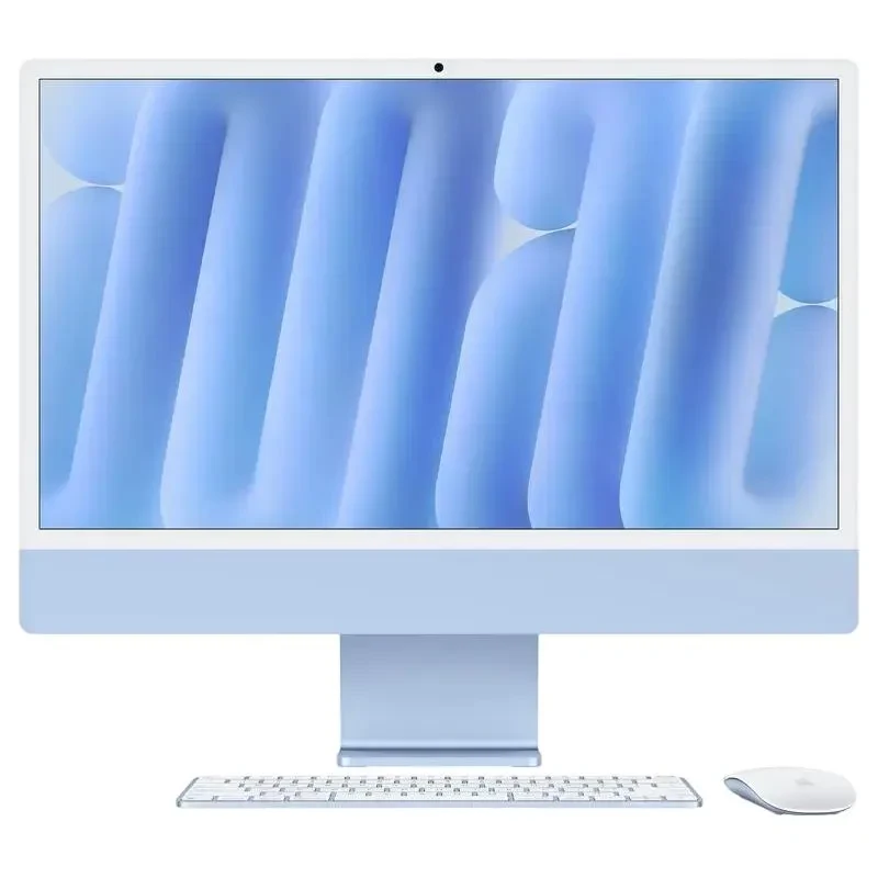 All-in-One Computer Apple iMac A3247, 24", M4 with 8-core CPU and 8-core GPU, 16GB/256GB, macOS Sequoia, Blue 3