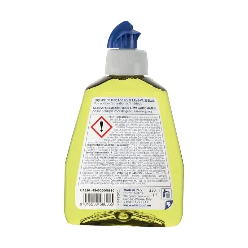 Professional Dishwasher rinse aid Whirlpool Wpo, 250 ml 2