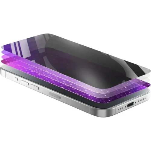 Screen Protector Glass Cellularline Tempered Glass Privacy for Apple iPhone Air, Black