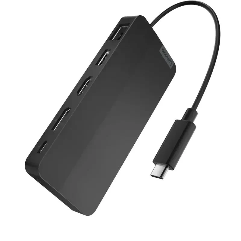 Docking Station Lenovo USB-C Dual Display Travel Dock, Black 4