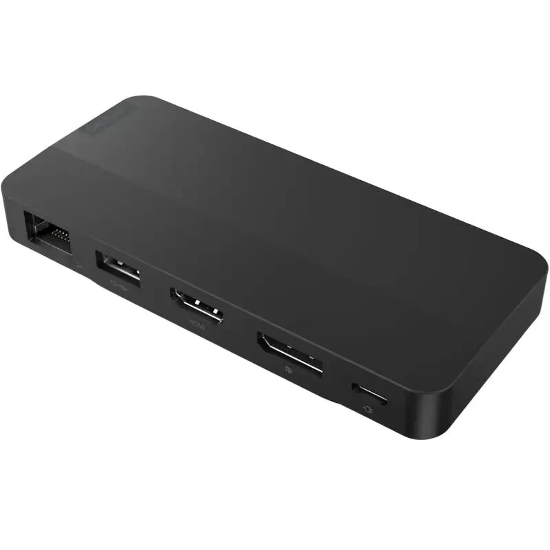 Docking Station Lenovo USB-C Dual Display Travel Dock, Black 7