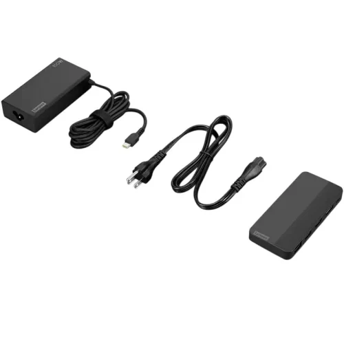 Docking Station Lenovo USB-C Dual Display Travel Dock, Black