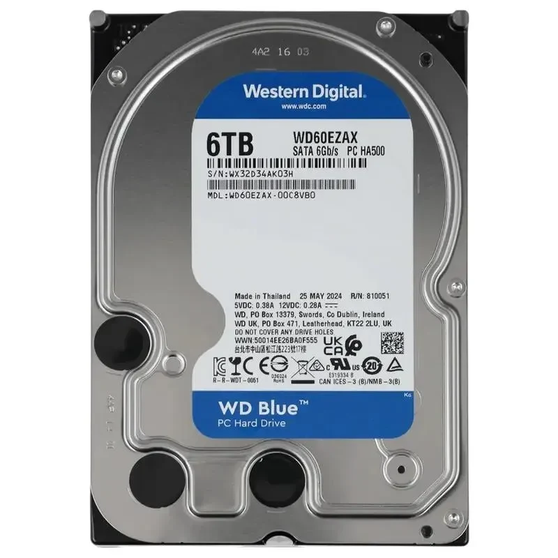 HDD (Spindle Drive) Western Digital WD Blue, 3.5", 6 TB <WD60EZAX> 2