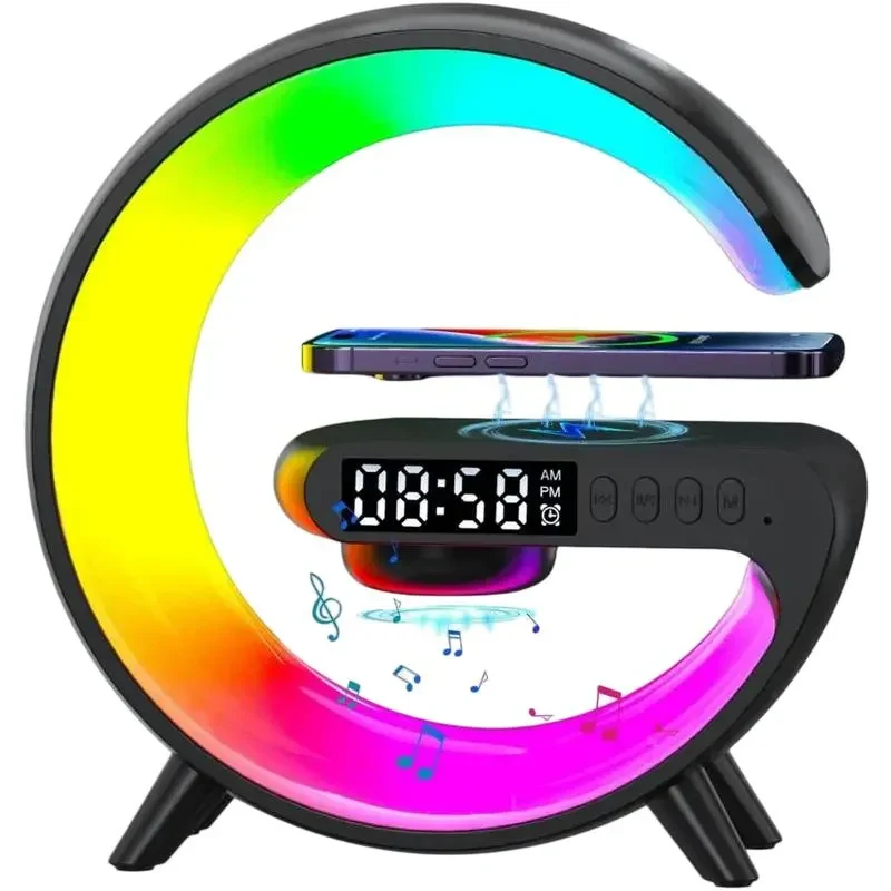 Alarm Clock G-Shaped NH-69, Black 3