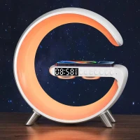 Alarm Clock G-Shaped NH-69, White