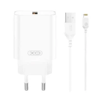 Wall Charger XO CE33 + Lightning, 18W, White 2