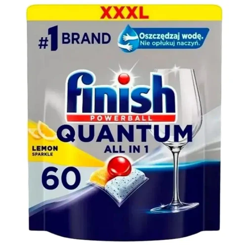 Dishwasher tablets Finish Quantum All in One, 60 pcs