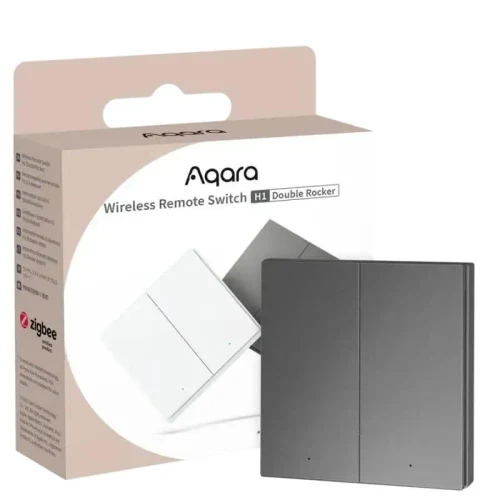 Smart Switch AQARA Wireless Switch H1 (Double Rocker), Grey