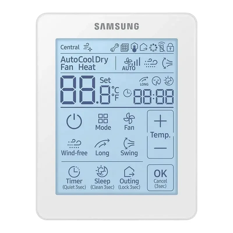 Remote control for the air conditioner Samsung MWR-SH11N, White 4