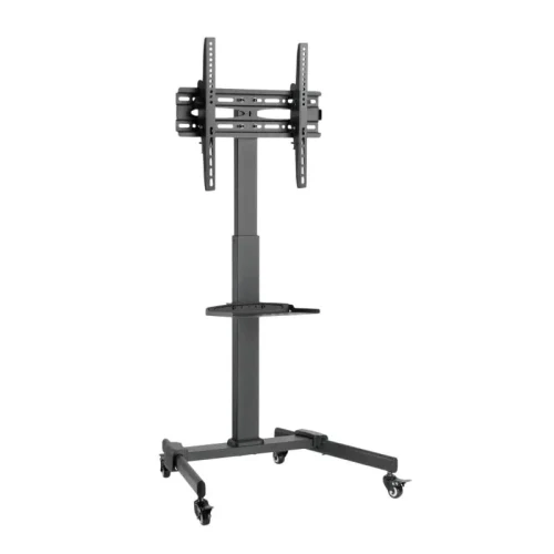 Mobile Stand for TV Stand 55P-4040T black; 1 Shelf; 32-55";TV 35 kg; Shelf 5kg;+10°/-10° tilt.;Heigh