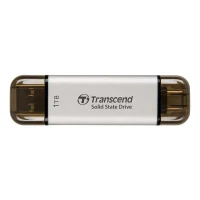 External Portable SSD Transcend ESD310S, 1 TB, Silver (TS1TESD310S)