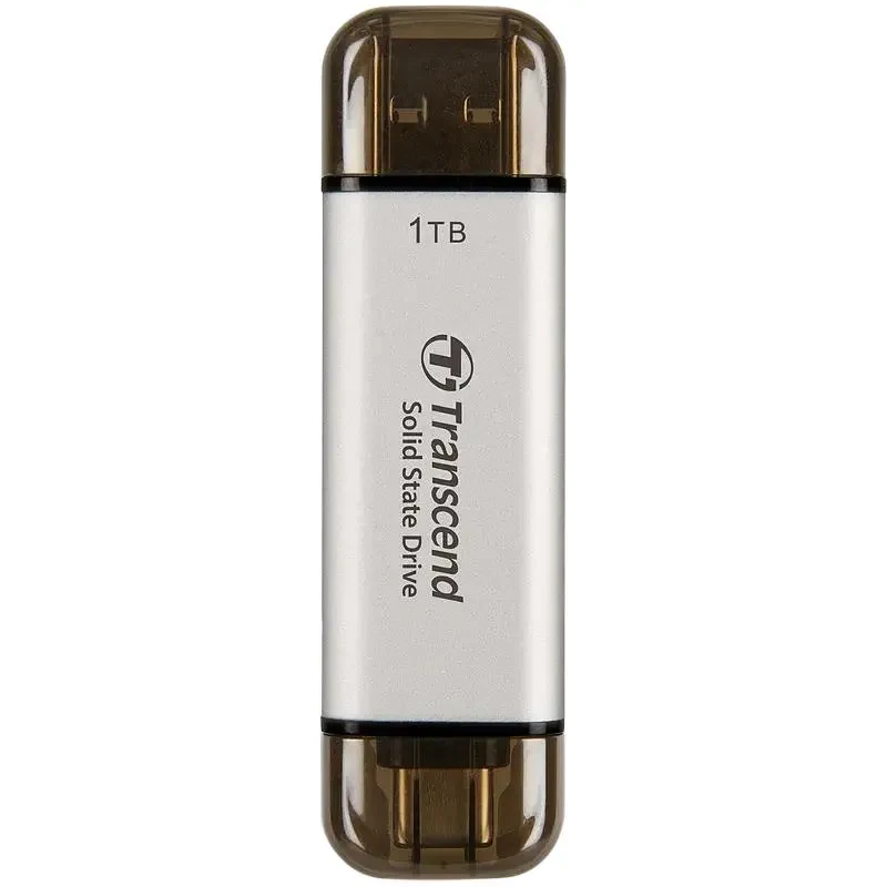 External Portable SSD Transcend ESD310S, 1 TB, Silver (TS1TESD310S) 2