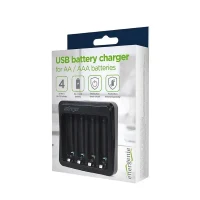 Battery Charger Gembird BC-USB-03, Black 4