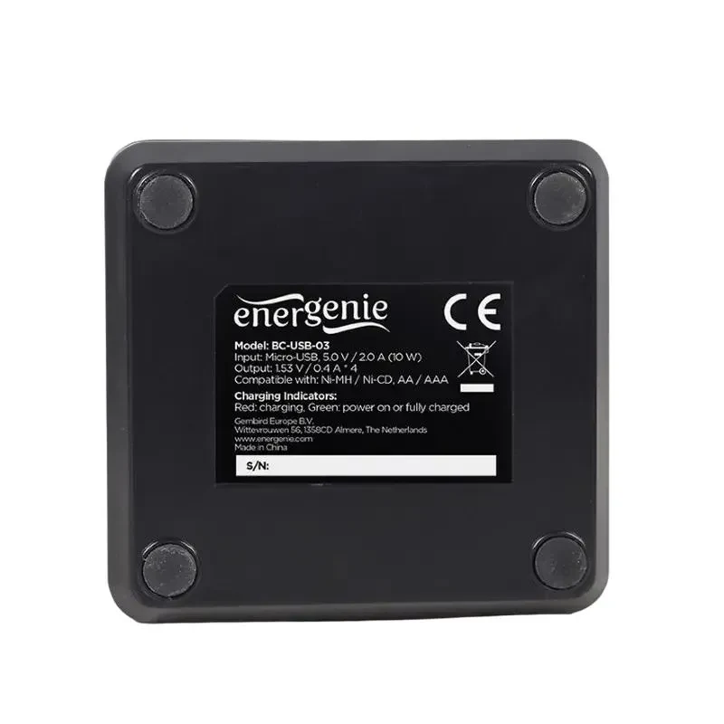 Battery Charger Gembird BC-USB-03, Black 5