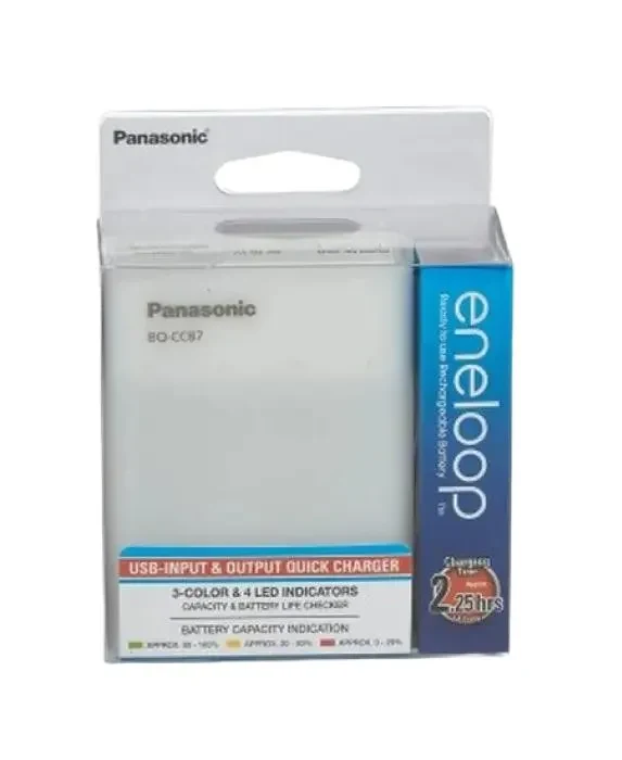 Battery Charger Panasonic BQ-CC87USB, White 4