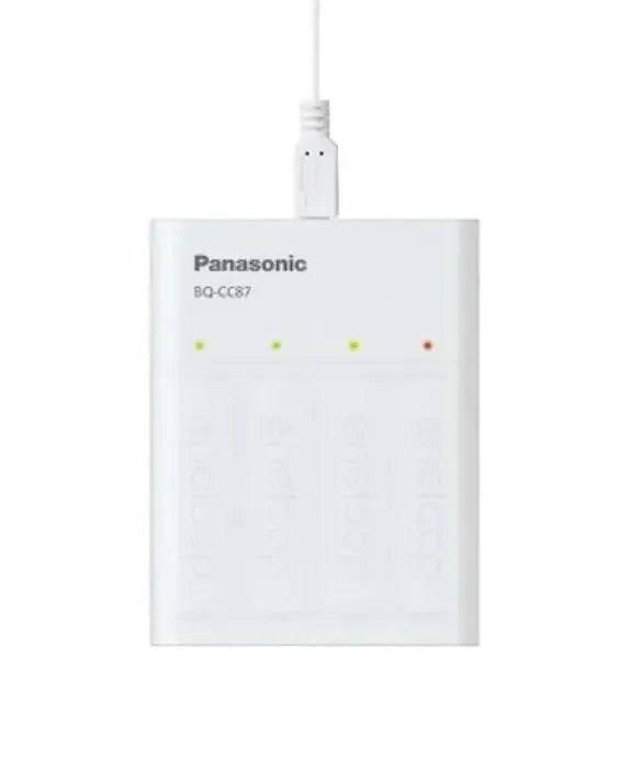 Battery Charger Panasonic BQ-CC87USB, White 3