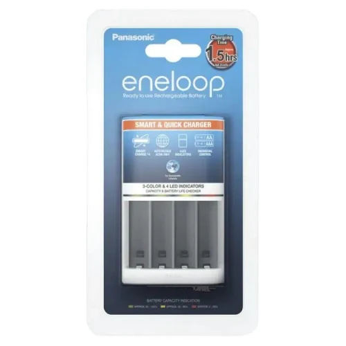 Battery Charger Panasonic BQ-CC55E, White