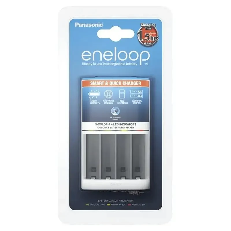 Battery Charger Panasonic BQ-CC55E, White 3