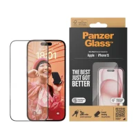 Screen Protector Glass PanzerGlass iPhone 15 UWF wA, Transparent