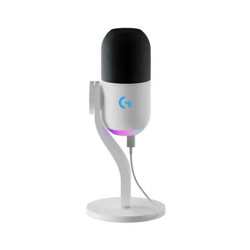 Gaming Microphone Logitech Yeti GX, Wired Analog, White 3