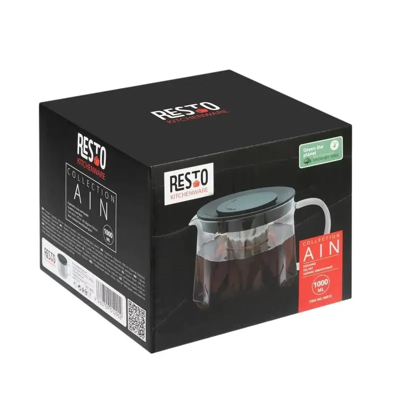 Teapot RESTO 90515, 1L, Transparent 3