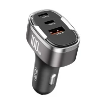 Car Charger XO CC61, 100W, Silver 2