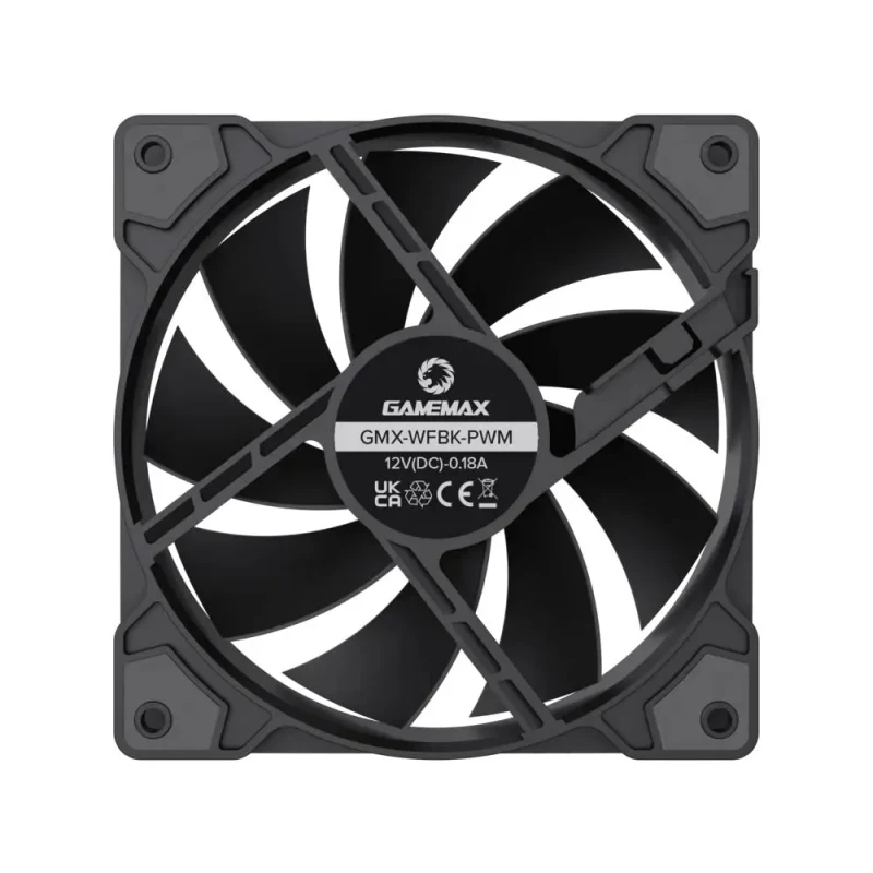 Case Fan Gamemax GMX-WFBK-PWM, 120 mm 5
