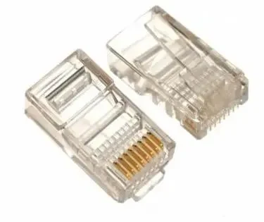 RJ45 Modular Plug, Cat.5E, Long Type, 3u" Gold plated, 100pcs/bag