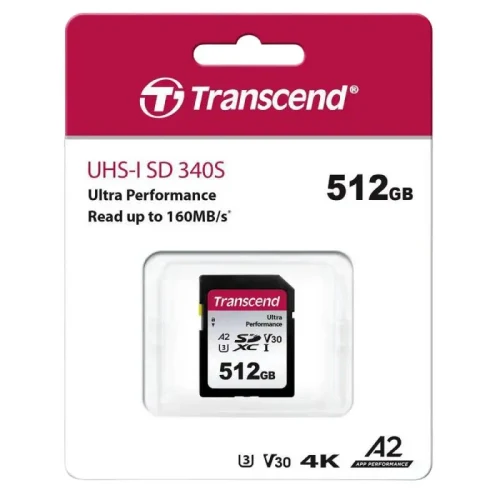 Memory Card Transcend SDXC 340S, 512GB (TS512GSDC340S)