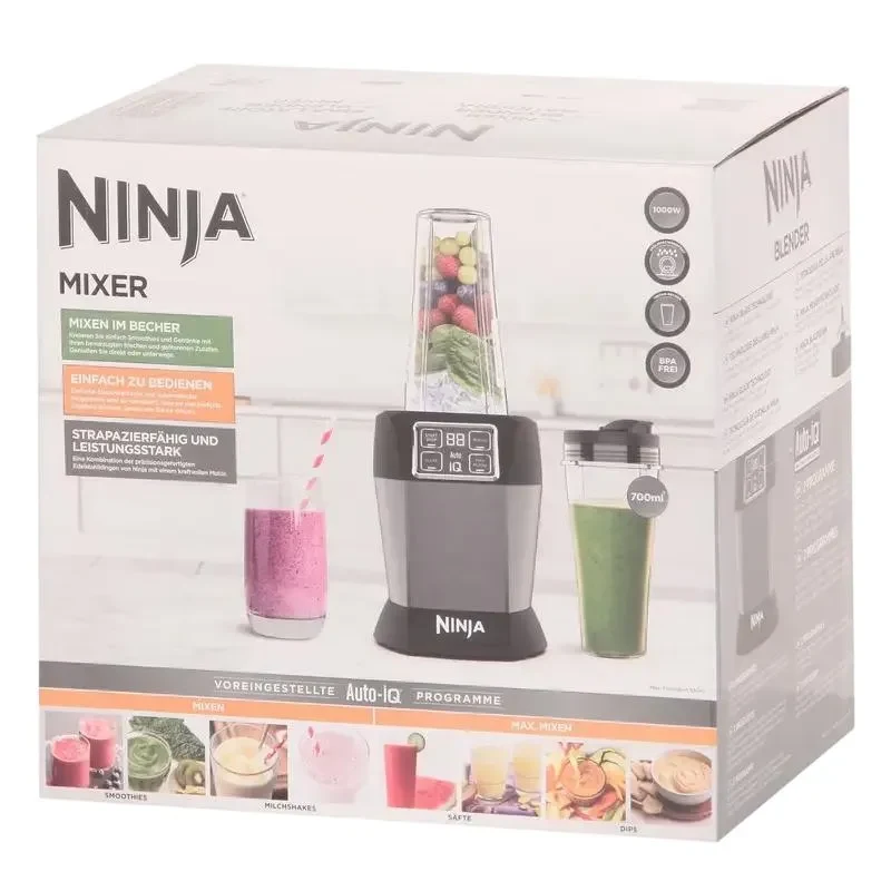 Stationary blender Ninja BN495EU, Black | Silver 6