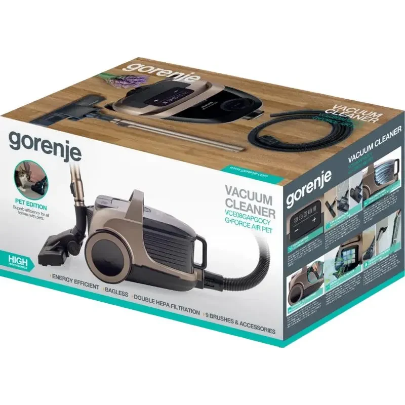 Vacuum Cleaner Gorenje VCE08GAPGOCY, Bronze 2
