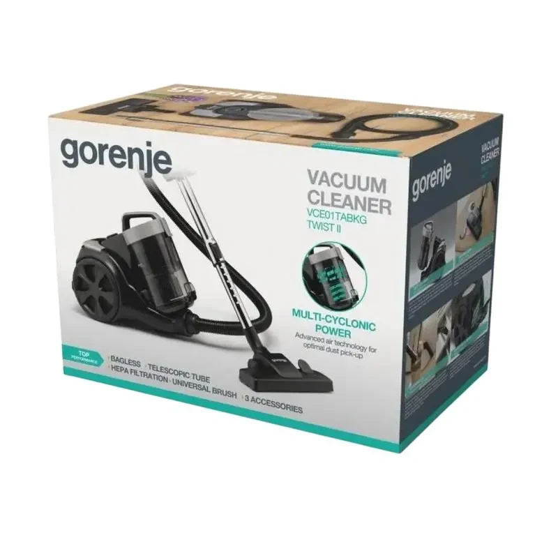 Vacuum Cleaner Gorenje VCE01TABKG, Black 6