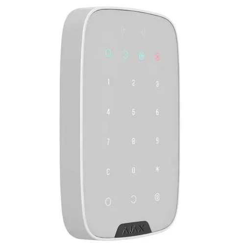 Wireless Touch Keypad Ajax KeyPad Plus, White
