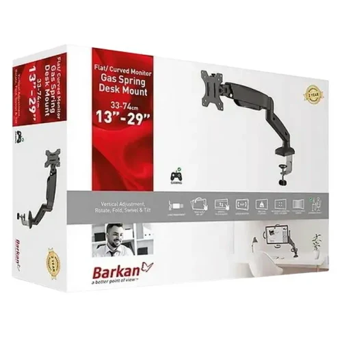 Desktop Monitor Stand BARKAN M121P, Black