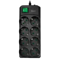 Power Strip SVEN SV-021726, 8 Outlets, 5m, Black 4