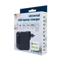 Universal power adapter Gembird NPA-PD60-01, 60W 2