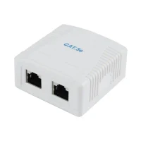 Socket for wall mounting Cablexpert NCAC-2F5E-01, White 3