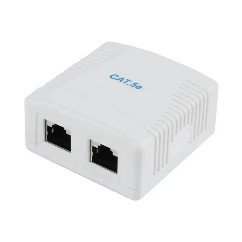 Socket for wall mounting Cablexpert NCAC-2F5E-01, White 3
