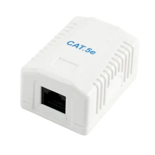 Socket for wall mounting Cablexpert MVS-2S6-01, White